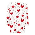 thumbnail image 4 of Ltctricy Valentine's Day Tops for Women Fall Winter Fashion Outfits Cute Heart Print Crewneck 3/4 Sleeve T-Shirt, 4 of 5