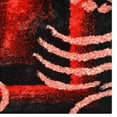 thumbnail image 3 of Rugsotic Carpets Hand Tufted Shag Polyester Eco-Friendly Area Rugs - 4'x6', Rectangle, Red Black, Plain Solid Design, High Pile Handmade Anti Skid Rugs for Living Room, Bed Room K00026, 3 of 5