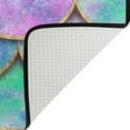 thumbnail image 5 of SKYSONIC Artistic Rainbow Mermaid Retro Non-Slip Area Rug, Floor Carpet Comfort Floor Mats Decor for Indoor Front Porch Living Room Bedroom Kitchen, 36"x24", 5 of 5