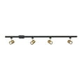 thumbnail image 2 of Globe Electric Industrial 56" 4-Light Matte Black Adjustable Track Ligh Kit, 2 of 10