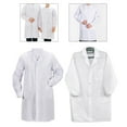 thumbnail image 5 of White Lab Coat for Men and Women School Role Playing Food Coat, 5 of 9