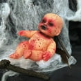 thumbnail image 5 of Halloween Decorations Haunted Doll Prop Scary Creepy Zombie Baby Ornament, 5 of 5