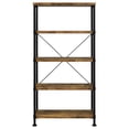 thumbnail image 3 of Allora 4 Shelf Bookcase in Antique Nutmeg, 3 of 8