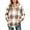 Brown, variant on Hoodie for Women Long Sleeve Plaid Fall Winter Casual Sweatshirt Mid Length Drawstring Detail Relaxed Fit Stylish Everyday Sweatshirts