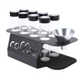 thumbnail image 1 of Tubos 8 Tubos De Almacenamiento De Granos De Café Con Válvula De Escape Unidireccional, Embudo De Soporte, Viales De Vidrio Transparentes Para Granos De Café Para Hojas De Té Y, 1 of 7