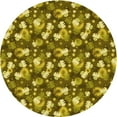 thumbnail image 1 of Ahgly Company Machine Washable Indoor Square Transitional Dark Bronze Brown Area Rugs, 3' Square, 1 of 7