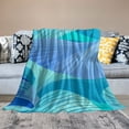 thumbnail image 2 of Orinice Wavy Shapes Warm Lightweight Blanket Soft Fleece Throw Blanket for All Seasons - Cow Gifts Blanket, Super Soft Plush Blankets 60x80in, 2 of 6