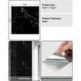 thumbnail image 2 of Duslogis 12pcs Peel and Paste Tile Shower Waterproof Marble Tiles Wall Panels, 11.8"x11.8" Self-Adhesive Backsplash Tile, PET Wall Panels Shower Tiles for Home Bathroom, Living Room (Black), 2 of 7
