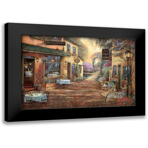 Manning, Ruane 14x11 Black Modern Framed Museum Art Print Titled - French Town