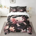 thumbnail image 2 of YST Cute Axolotl Flower Animal Comforter Set, 7 Pieces, King Size, 2 of 5