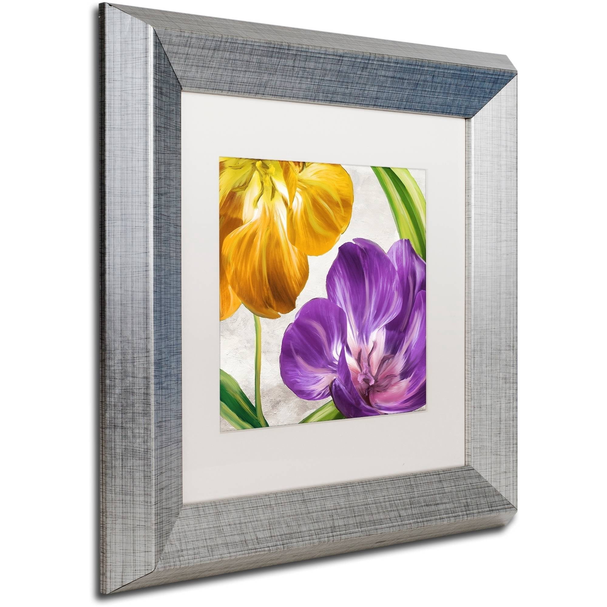 Trademark Fine Art "Open Arms II" Canvas Art by Color Bakery White Matte, Silver Frame