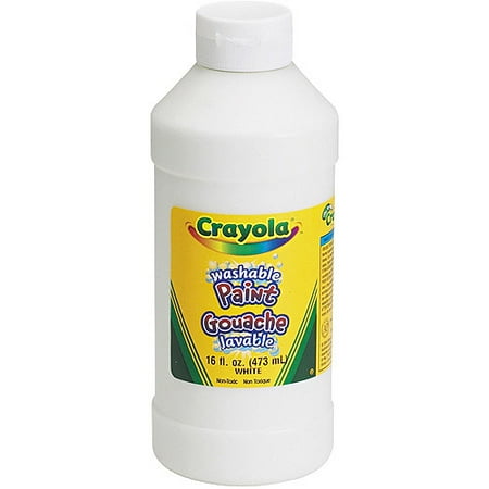 Crayola Washable Paint, White, 16 oz