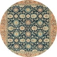 thumbnail image 1 of Ahgly Company Machine Washable Indoor Round Abstract Brown Sugar Brown Area Rugs, 7' Round, 1 of 7