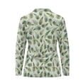 thumbnail image 4 of Garronmavis Zip Up Golf Shirt Women Long Sleeve Collar Shirts Workout Tennis Tops Workout Tops Tropical Golf Shirts for Women, Tropical Palm Leaf, Size XL, 4 of 7