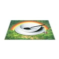 thumbnail image 3 of Ryvnso Placemats Set of 4 Unicorn in Clover Dining Mats Heat-Resistant Non-Slip Washable Table Mat, 3 of 8