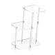 thumbnail image 4 of Mesa auxiliar de acrílico de 3 niveles para tomar café, minimalista, transparente y ahorradora de espacio. Cuadrado, 4 of 8
