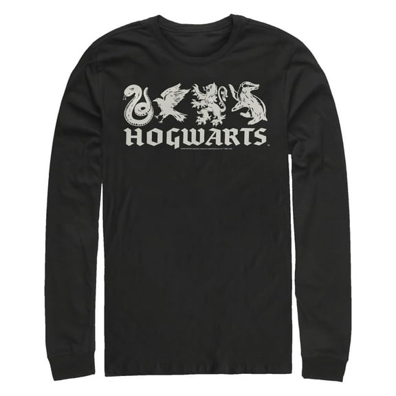 Men's Harry Potter House Mascots Long Sleeve Shirt