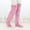 Pink, variant on Best Gift for Women Plush Warmth Long Socks, Over Knee Fuzzy Socks, High Plush Stockings Fuzzy Long Leg Warmers Winter Home Puffy Sleeping Socks
