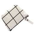 thumbnail image 1 of Coin Purse Cotton Linen Checked Coin Pouch Change Purse Mini Storage Pouch, 1 of 9