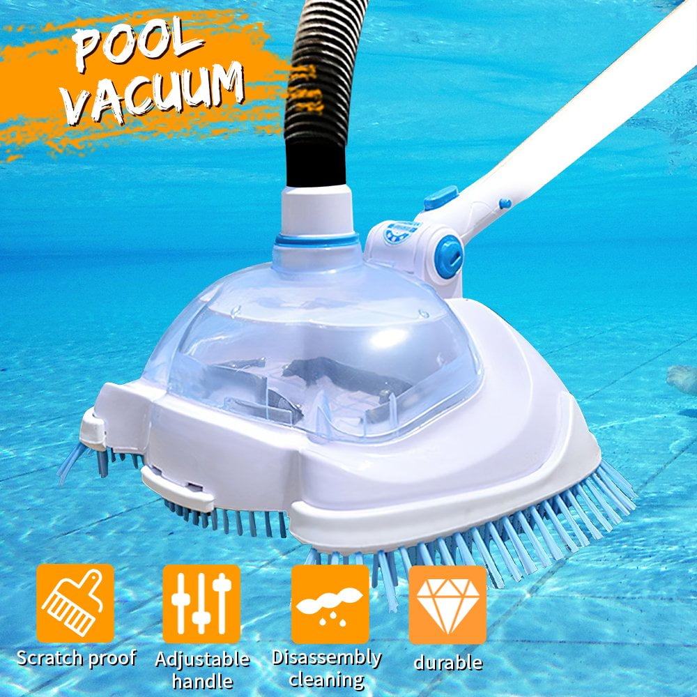 Swimming Pool Vacuum Head with Brush, for Above Ground Pools, Spas