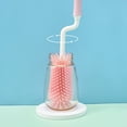 thumbnail image 7 of Silicone Soft Touch Bottle Brush, Baby Bottle Cleaning Brush Cleaning Tool Set for Washing Glass, Baby Bottles, Mugs, Narrow Neck Water Sport Bottles, 7 of 7