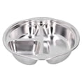 thumbnail image 1 of Plato de cena para niños de acero inoxidable, bandeja dividida, plato para niños, plato de comida para guardería, 1 of 8