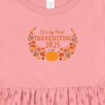 thumbnail image 4 of Inktastic It's My First Thanksgiving 2025 Girls Baby Dress, 4 of 5