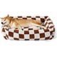 thumbnail image 1 of Lesure Cute Dog Bed for Small Dogs - Washable Puppy Beds,Cozy Rectangle Orthopedic Pet Sofa with Jacquard Shaggy Plush & Anti Slip Bottom,25x21x7inches, 1 of 5