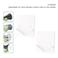 thumbnail image 3 of Curtain Rod Tension Retainer, Easy Installation 2 Pcs Adhesive Sticking Curtain Rod Bracket Universal  for Bedroom, 3 of 8