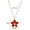 Red, variant on Colorful Oil Necklace Flower Pendant Necklace For Women
