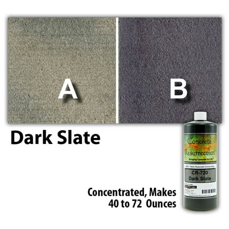 Slate Concrete Stain - Concrete Resurrection Eco and Environmentally Friendly Concrete Stain Dark Slate