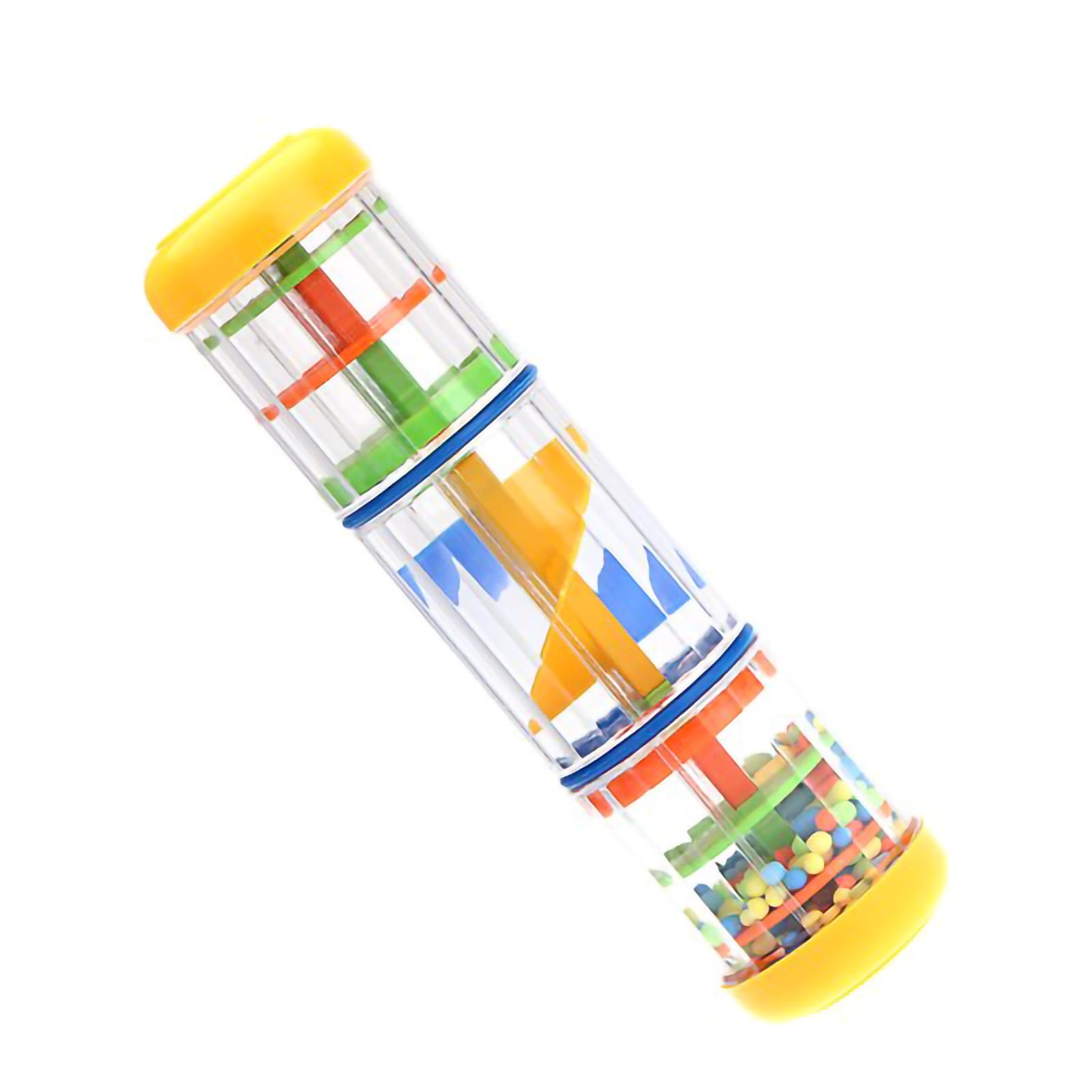 Baby Rainmaker Mini Toy (8 inch) - Rain Stick Musical Instrument for Babies, Toddlers and Kids - Sensory Developmental Rhythm Shaker