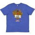 thumbnail image 3 of Inktastic Turkey Holding a Sign Says Eat Pizza Youth T-Shirt, 3 of 5