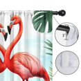 thumbnail image 4 of Blackout Kids Curtains,Palm Leaves and Flamingo Childrens Insulated Curtains Set Of 2,Bedroom Essentials,Toddler Room Decor 52x63in(132x160cm), 4 of 4