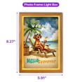 thumbnail image 5 of Vizsla Hello Summer Beach Theme with Sunglasses and Tropical Cocktail Acrylic Plaque with Wood Photo Frame Box Vizslas Dog Lover Gifts Idea Light Box - 00009, 5 of 5