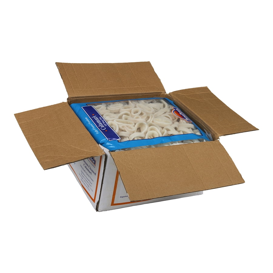 Pana Pesca Fully Cleaned Todarodes Squid Rings, 5 Pound - 2 per case.