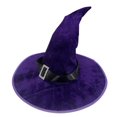 thumbnail image 3 of PureCasa Children's Witch Hat Halloween Wear Accessory with Wide Brim for Festive Occasions And Dress Up Party, Carnival, Stage Show, 3 of 5