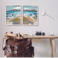 thumbnail image 2 of Stupell Industries Waterfront Geometric Abstract Painting Graphic Art White Framed Art Print Wall Art, Set of 2, Design by Nikita Jariwala, 2 of 7