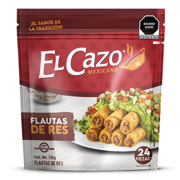 Flautas de res El Cazo 29 24 pzas 720 g