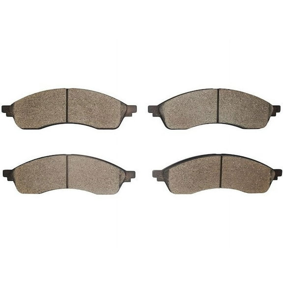 Front Brake Pad Set - Compatible with 2021 - 2024 Ford Edge 2022 2023