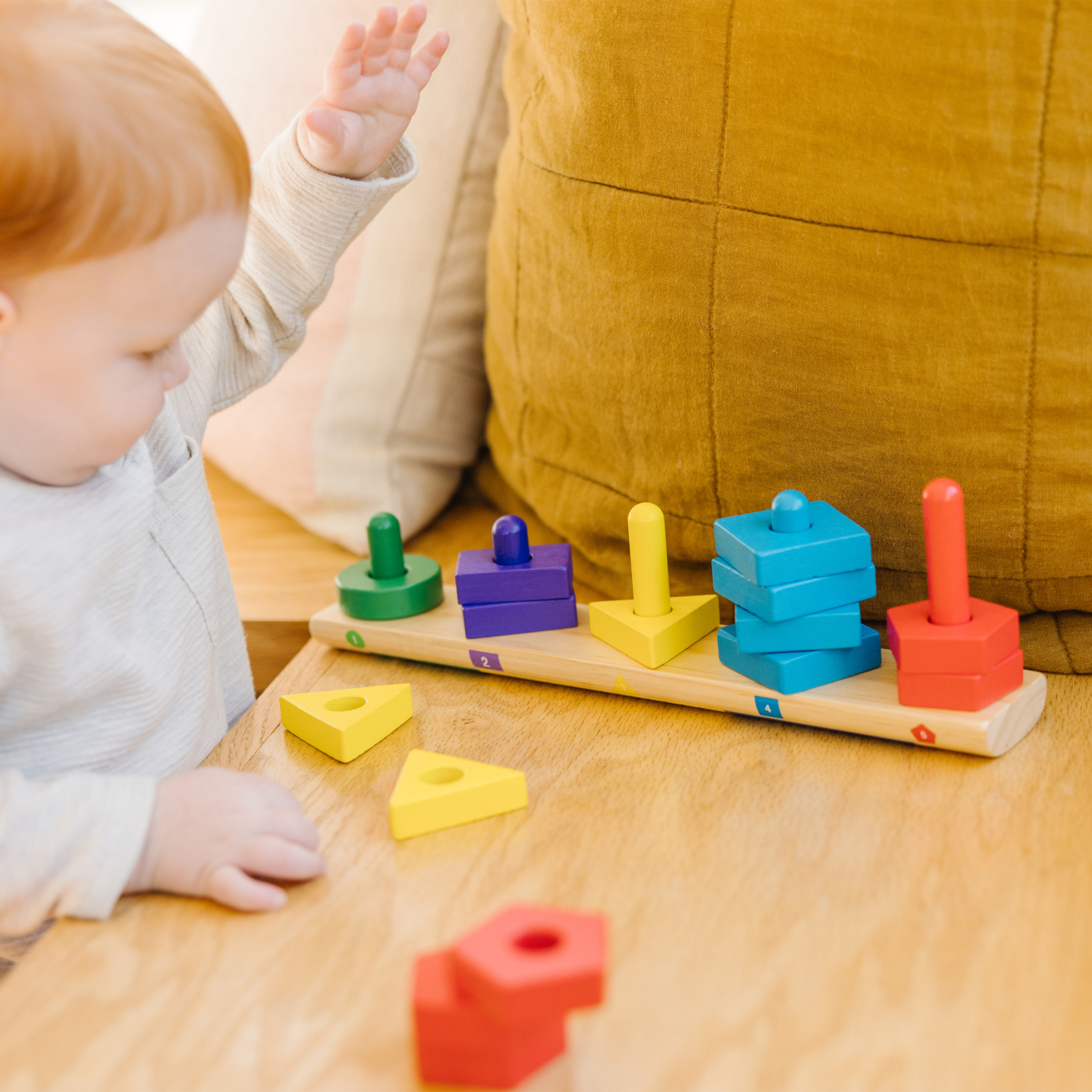 Melissa & Doug Stack and Sort Board with Wooden Pieces photo 7