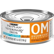 Purina Pro Plan Veterinary Diets OM Overweight Management Feline Formula Wet Cat Food, 5.5 oz., Case of 24, 24 X 5.5 OZ