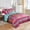 Delicate Glow Over River Red, variant on 2/3 Piece Bohemian Quilt Set, Single/Double/Queen Size Quilt, Fashion Pattern, Easy Care All-Season Quilt, Perfect for Hotels, Guest Rooms and Bedrooms. Includes 1 Quilt + 1/9 Pillowcase