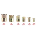 thumbnail image 1 of Rivnut 190Pcs M3 M12 Plated Carbon Steel Flat Threaded Rivet Nut Flange Rivnut Nutsert Fastener Nut Nuts, 1 of 7