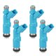 thumbnail image 1 of Inyector de combustible Unique Bargains No.23250-29015 boquilla de inyección de combustible para Toyota Yaris Vitz 1999-2005 1.0L 1.3L Azul 4 Pcs, 1 of 6