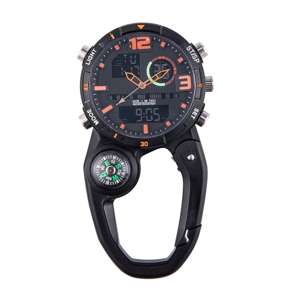 Advancent Reloj De Bolsillo Con Brújula Incorporada Para Montañismo Resistente Al Agua No Teme A La Lluvia Reloj Al Aire Libre Escalada naranja