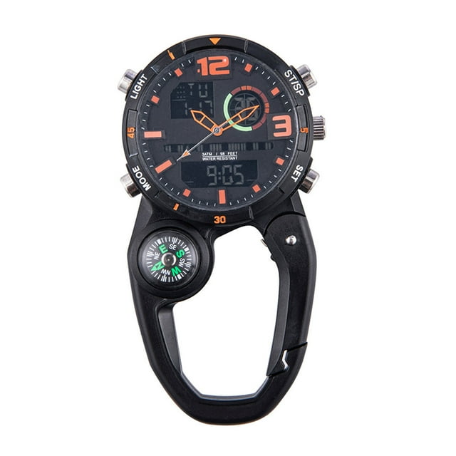 tredstone Portable Mountaineering Wall Watch In Various Colors Outdoor Watch Compass Watch Pocket Watch orange