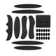 thumbnail image 1 of Juego de almohadillas universales de espuma EVA de 27 piezas para casco de motocicleta de bicicleta Relleno de espuma negro6 kusrkot Almohadillas de repuesto para gorro de seguridad, 1 of 8