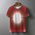 thumbnail image 4 of PNTUTB Summer Fashion Women's Tie Dye Gradient Casual Crew Neck Short Sleeve Loose Comfortable Pullover Tops, 4 of 6