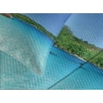 thumbnail image 4 of Ambesonne Island Quilted Bedspread Set 3 Pcs, Sunny Horizon of Prislin, Queen Size, Turquoise Green Blue, 4 of 5